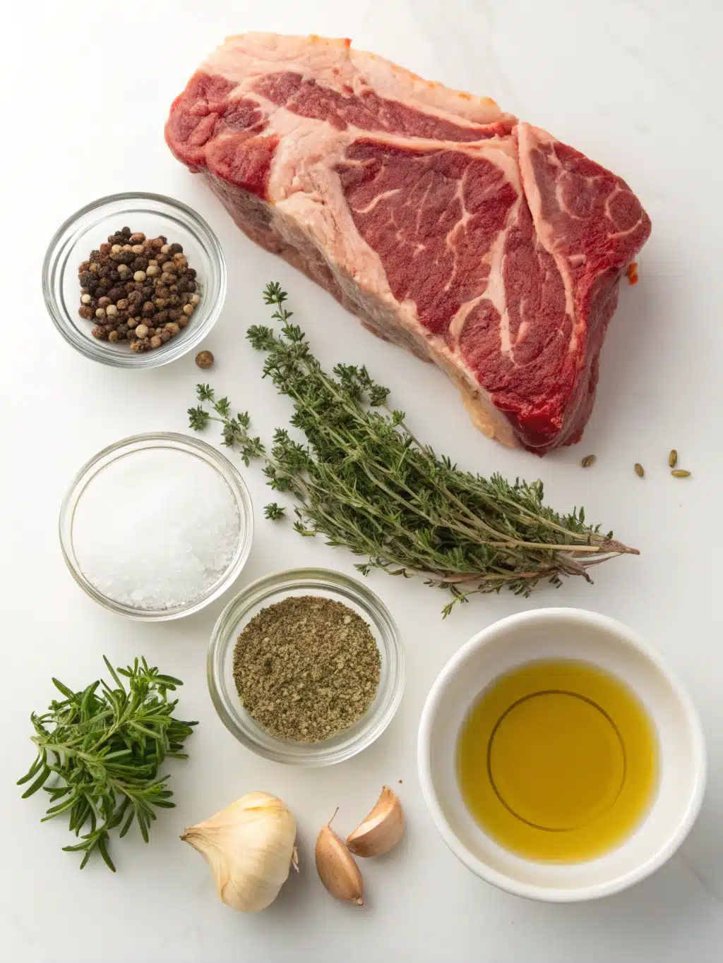 Sous vide standing rib roast ingredients