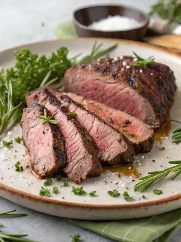 Tri tip sous vide with perfect gradient from edge to center