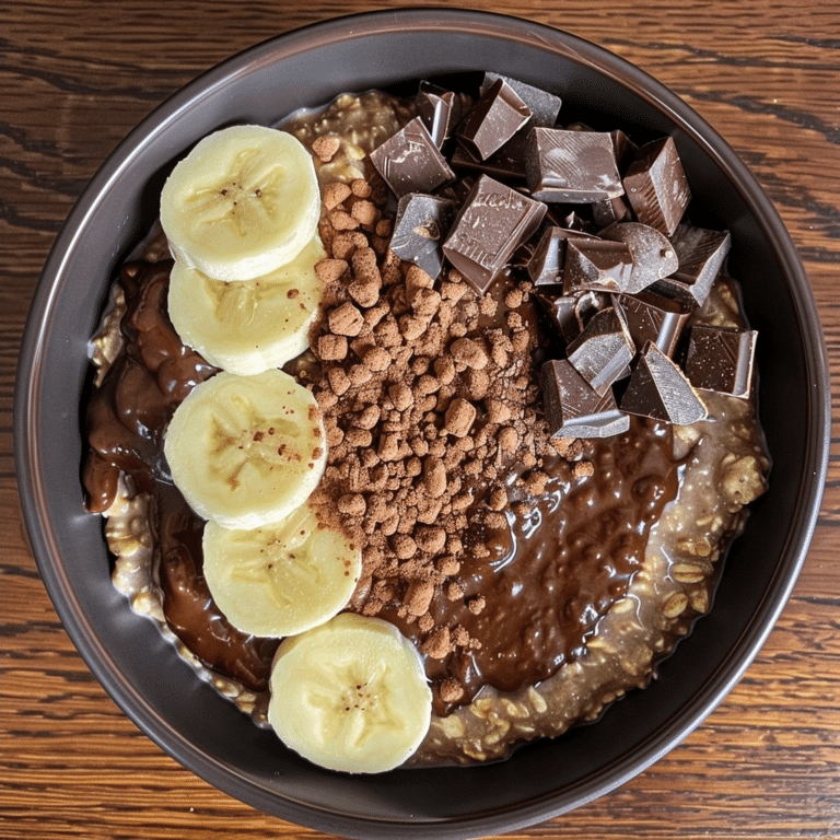 Chocolate Protein Oatmeal: A Rich & Healthy Breakfast