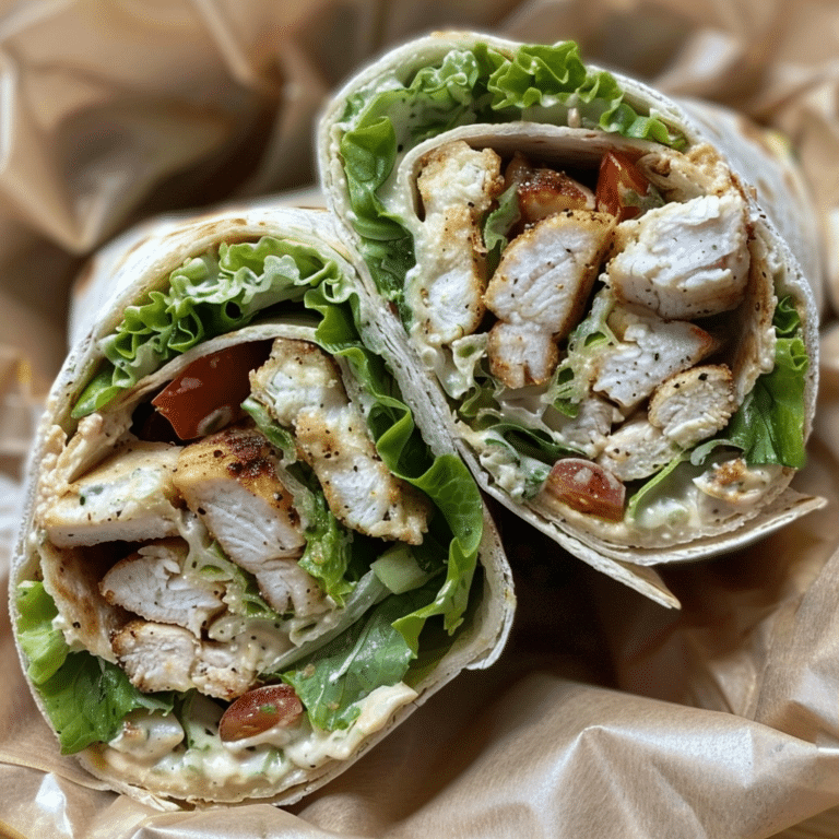 Chicken Caesar Wrap Recipe: A Healthy Lunch Staple