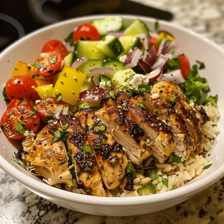 Greek Chicken Bowl: A Healthy Mediterranean Recipe