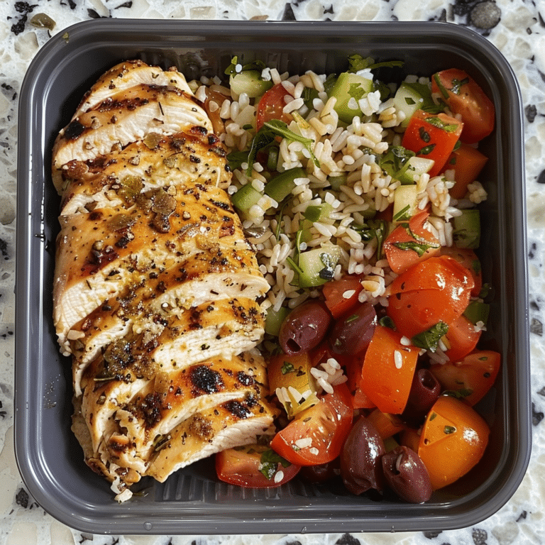 Greek Chicken Meal Prep for Healthy Weekly Lunches