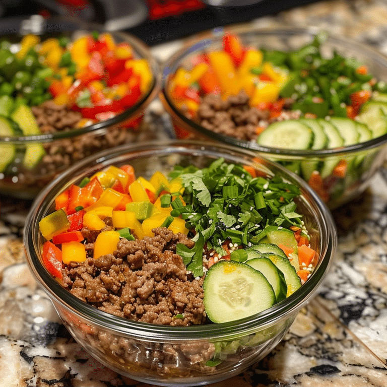 Ground Beef Meal Prep Bowls: Delicious & Easy Recipe