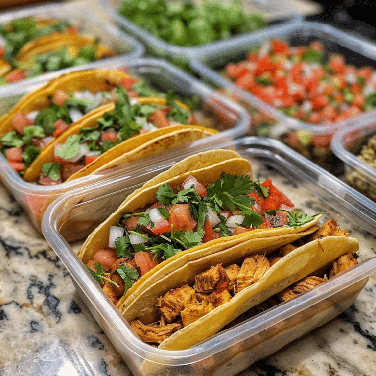 Chicken Taco Meal Prep for Busy Weeknights