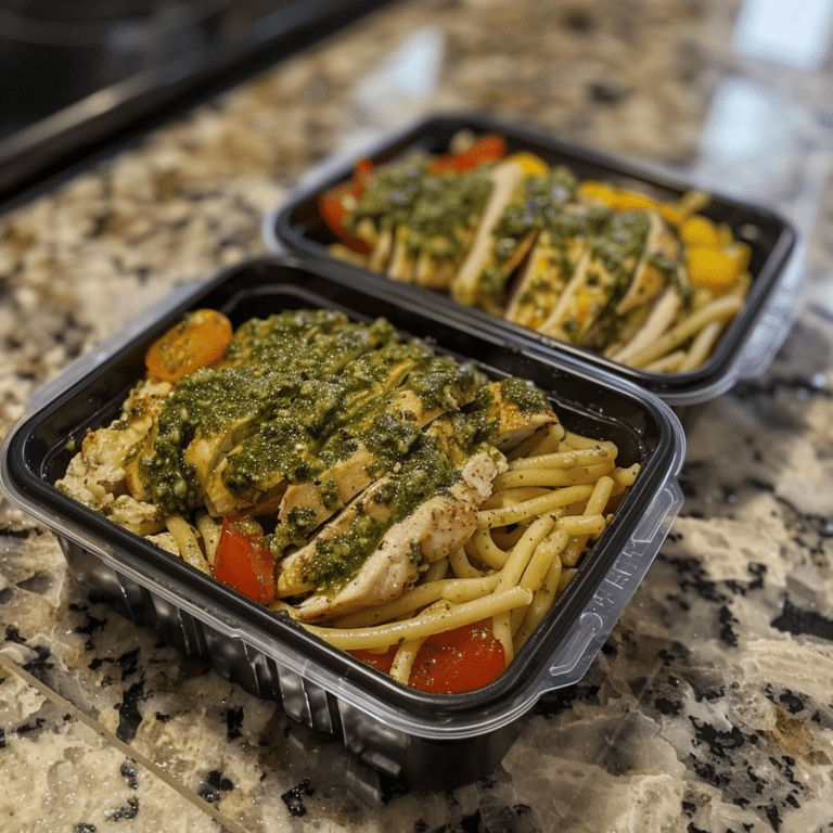Chicken Pesto Meal Prep: A Healthy Lunch Guide