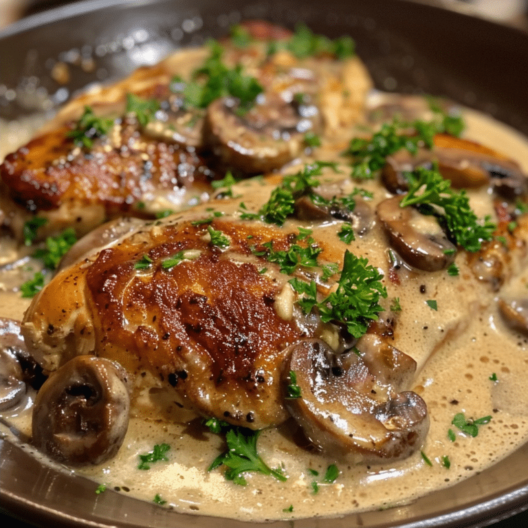 Creamy Mushroom Chicken: A Simple Weeknight Comfort Dish