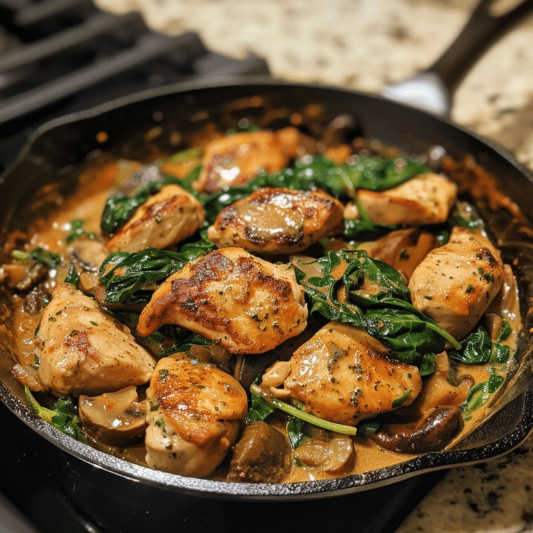 Chicken Spinach Skillet: A Creamy One-Pan Meal