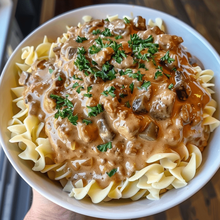 Ground Beef Stroganoff Recipe: A Wholesome Comfort Classic