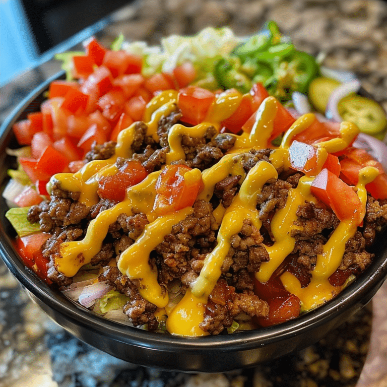 Cheeseburger Bowl: A Healthy Twist on the Classic