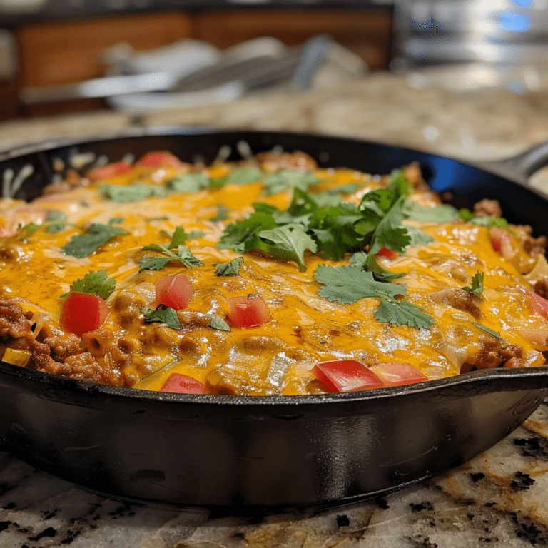 Beef Enchilada Skillet: A Quick One-Pan Weeknight Dinner