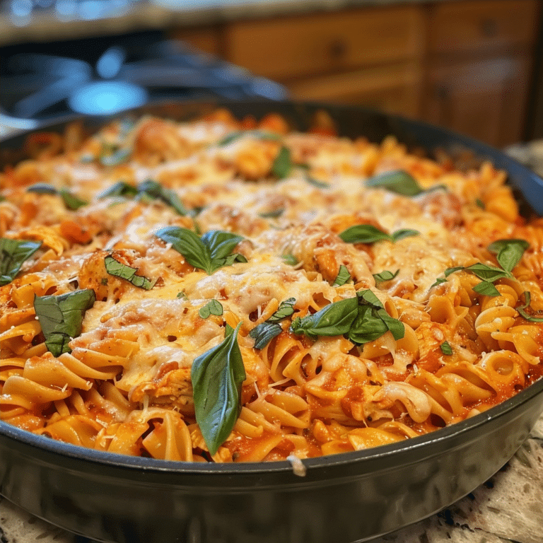 One Pot Chicken Parmesan Pasta: Easy Weeknight Dinner