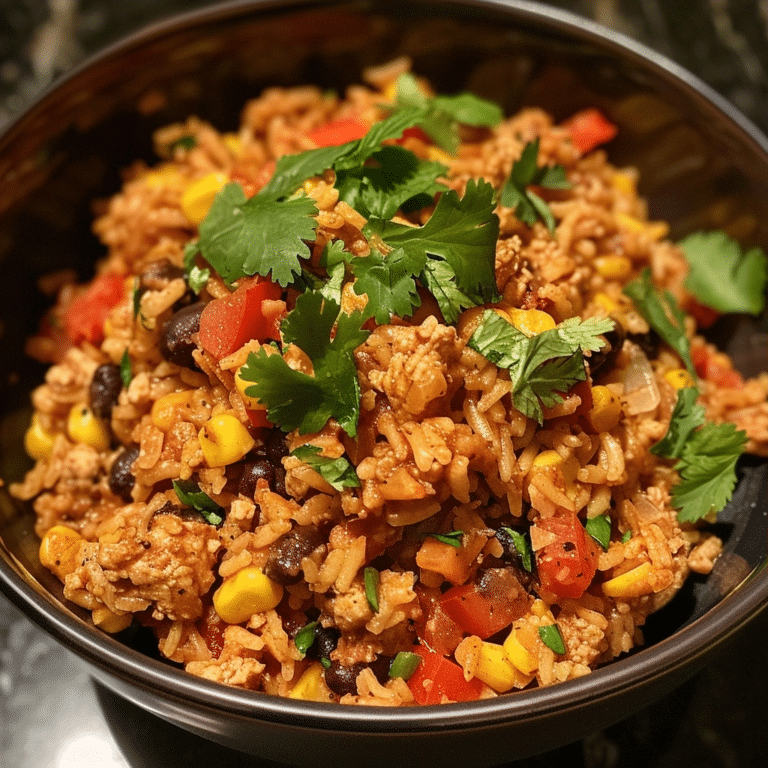 One Pot Turkey Taco Rice: A Simple Weeknight Staple