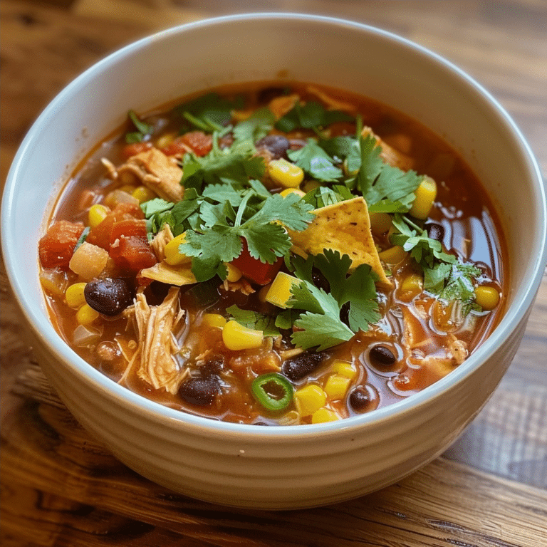 Slow Cooker Chicken Tortilla Soup: A Simple Recipe