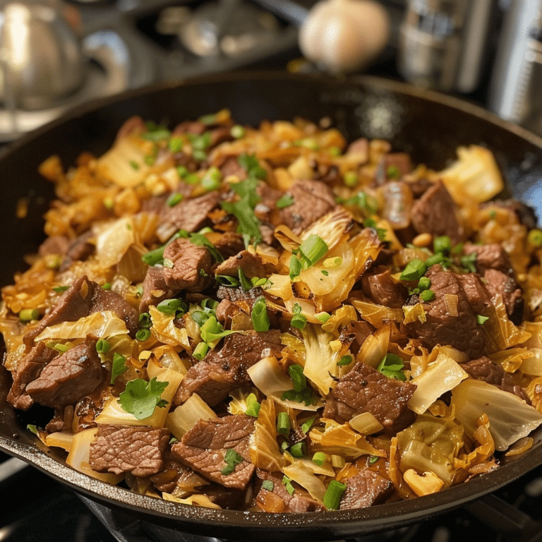 Beef Cabbage Skillet Recipe: A Savory Weeknight Staple