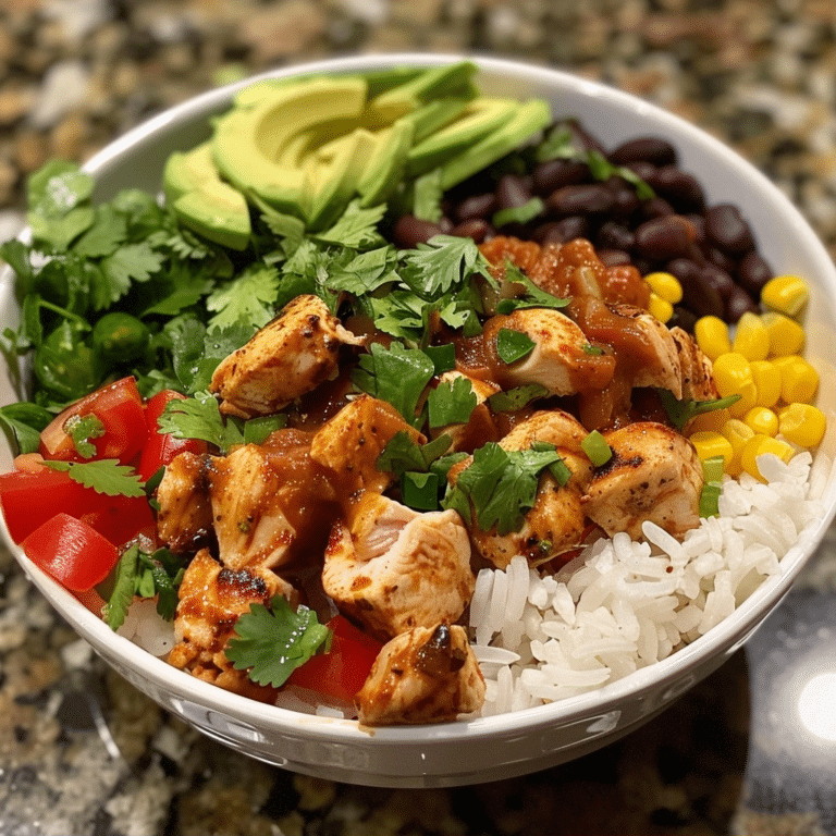 Black Bean Chicken Bowls: A Healthy Weeknight Dinner